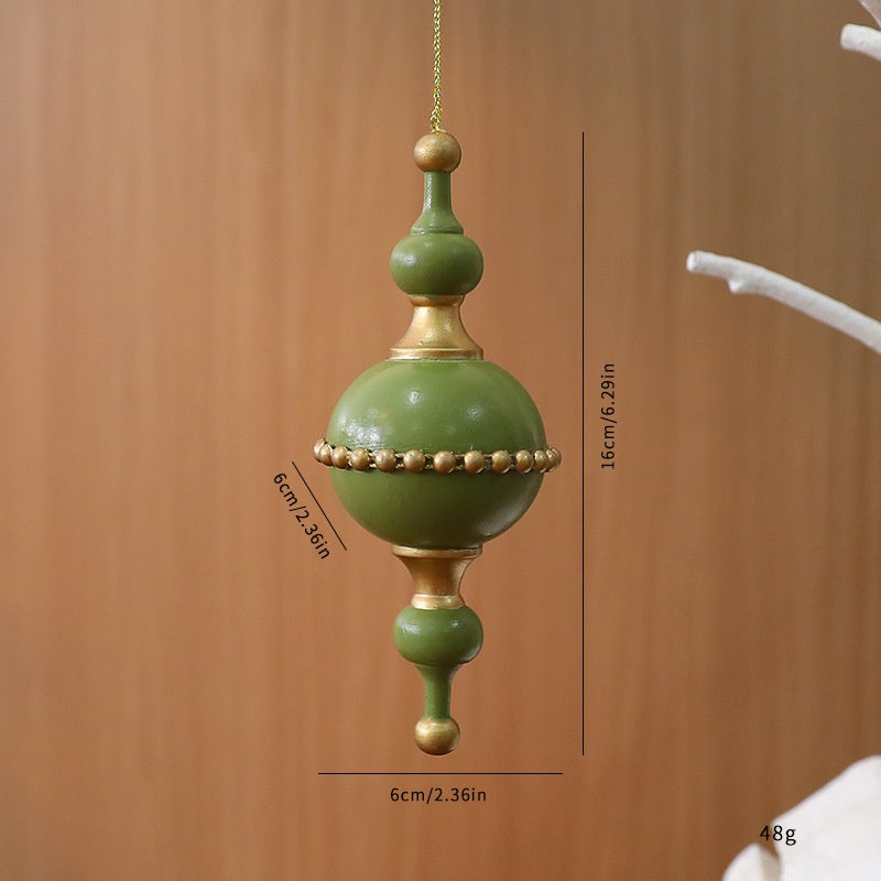 Christmas Wooden Acorn Star Tree Ornament  \ Holiday Decoration