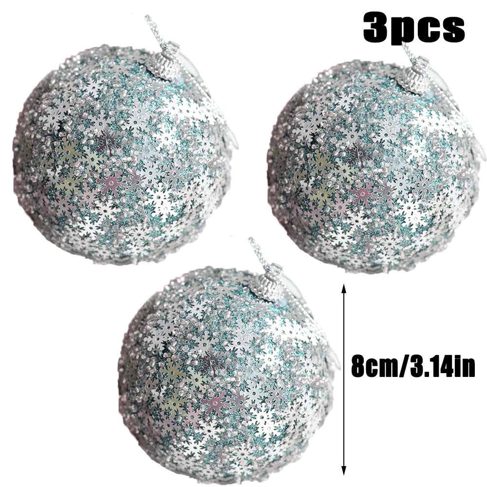 Star blue foam ball Christmas ball decoration \ 8cm decoration accessories