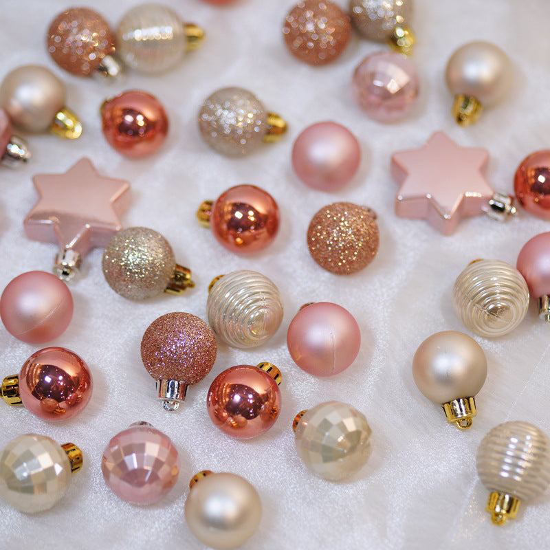 3cm light gold Christmas ball