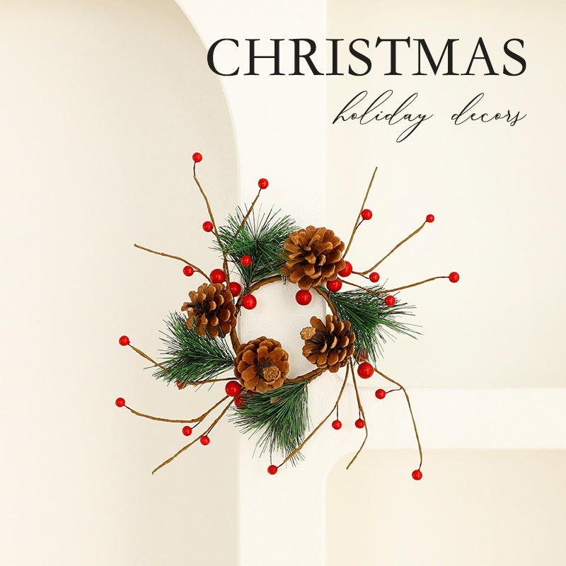 Best-selling Artificial Plant Christmas \ Candle \ Door \ Christmas Decoration
