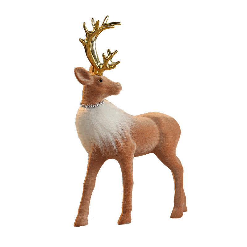 Christmas Reindeer Decoration, Cartoon Holiday Decorative Figurine