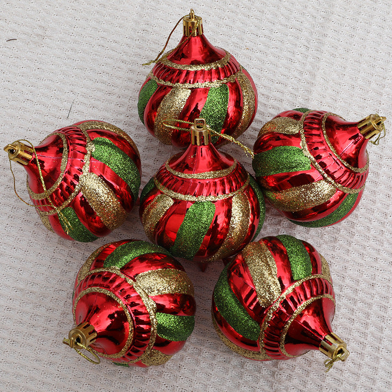 Christmas tree decoration hanging ball spiral cone ball