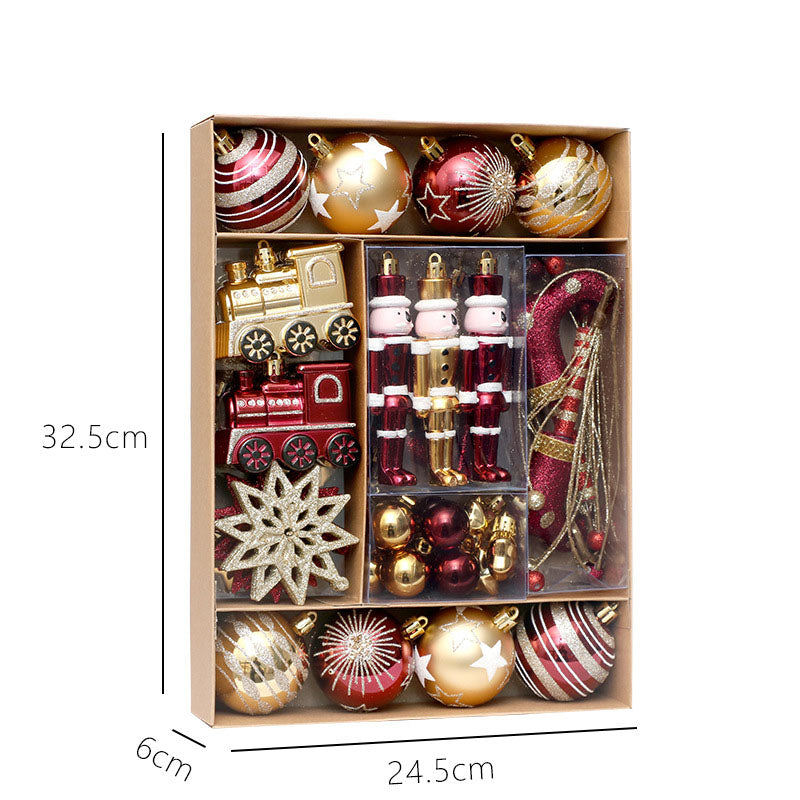 Christmas Decorations 50pcs/set painted Christmas ball set