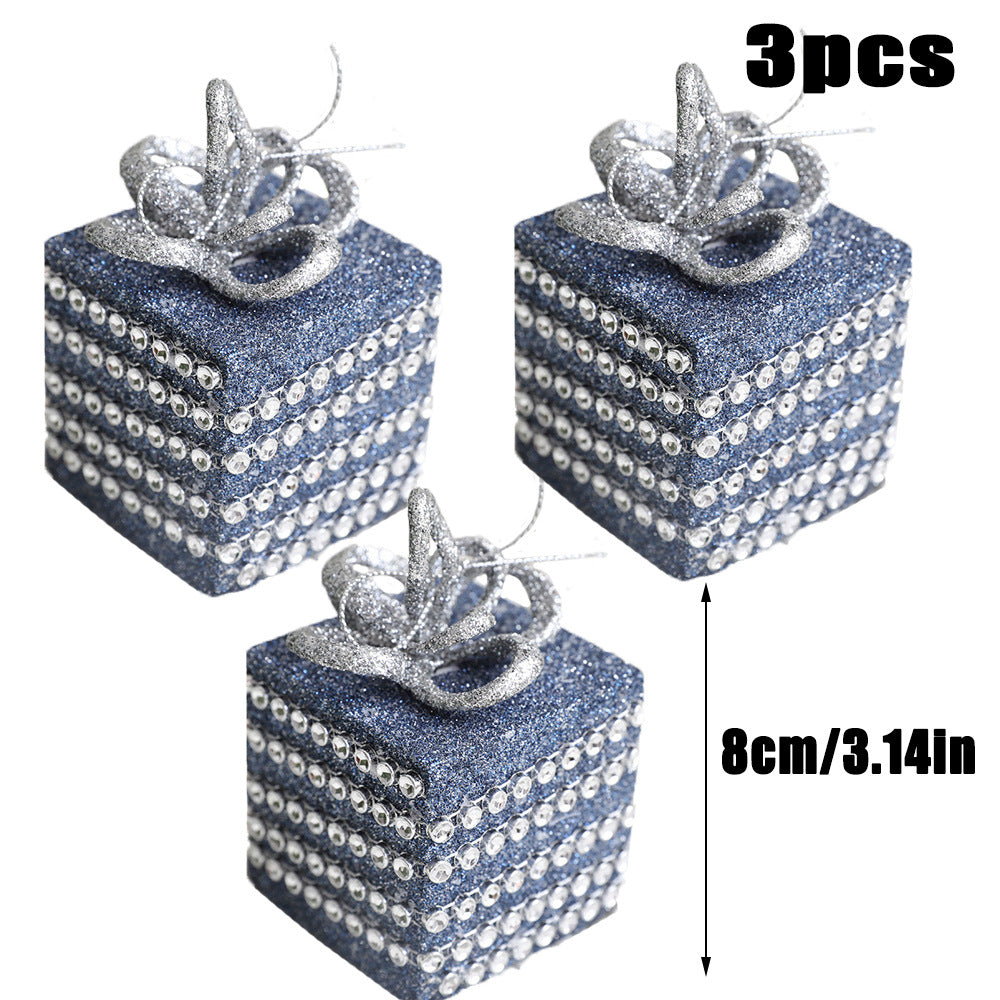 Star blue foam ball Christmas ball decoration \ 8cm decoration accessories