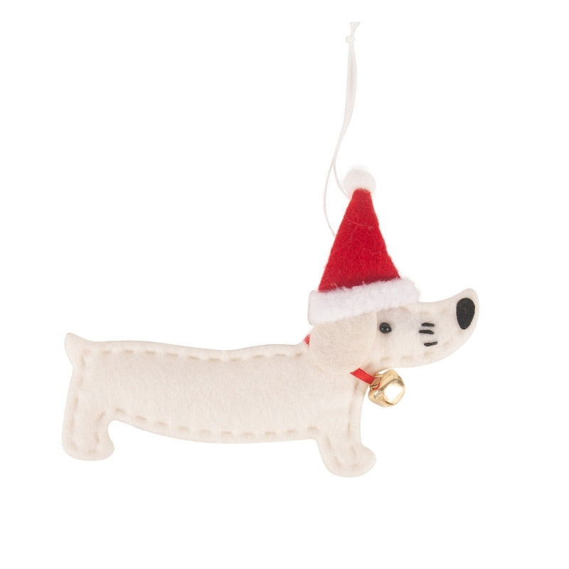 4pcs/set Christmas Decoration Cute Dachshund