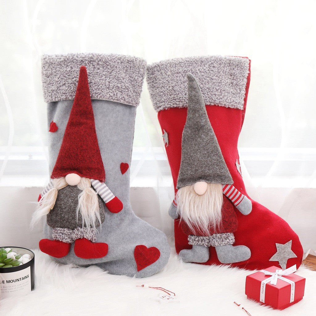 Classic red & white Christmas socking, Christmas gift bags