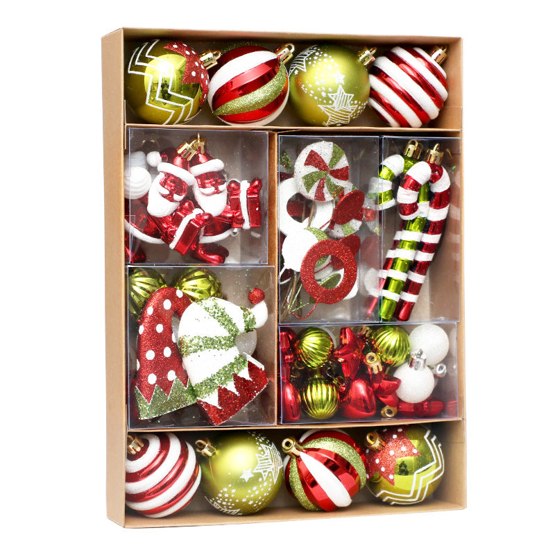 Christmas Decorations 50pcs/set painted Christmas ball set