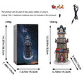 Christmas gift, Christmas luminous rotating music box