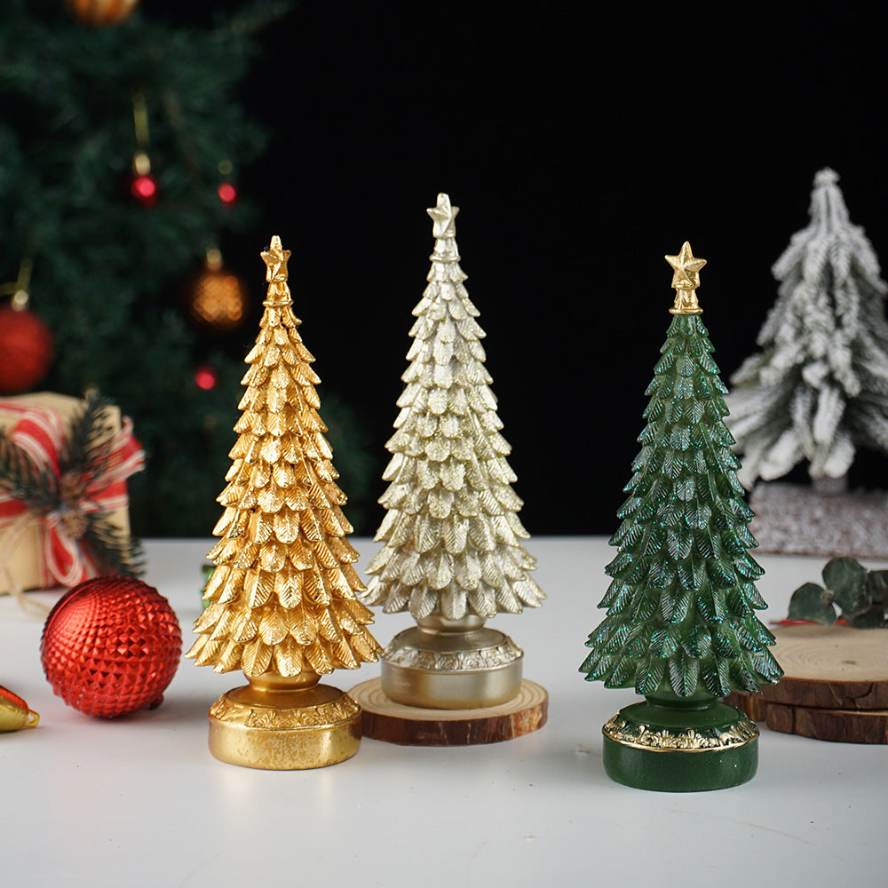 Christmas tree ornaments home decor living room tabletop