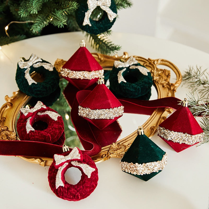 Christmas Red Irregular Ball \ Christmas Tree Decoration