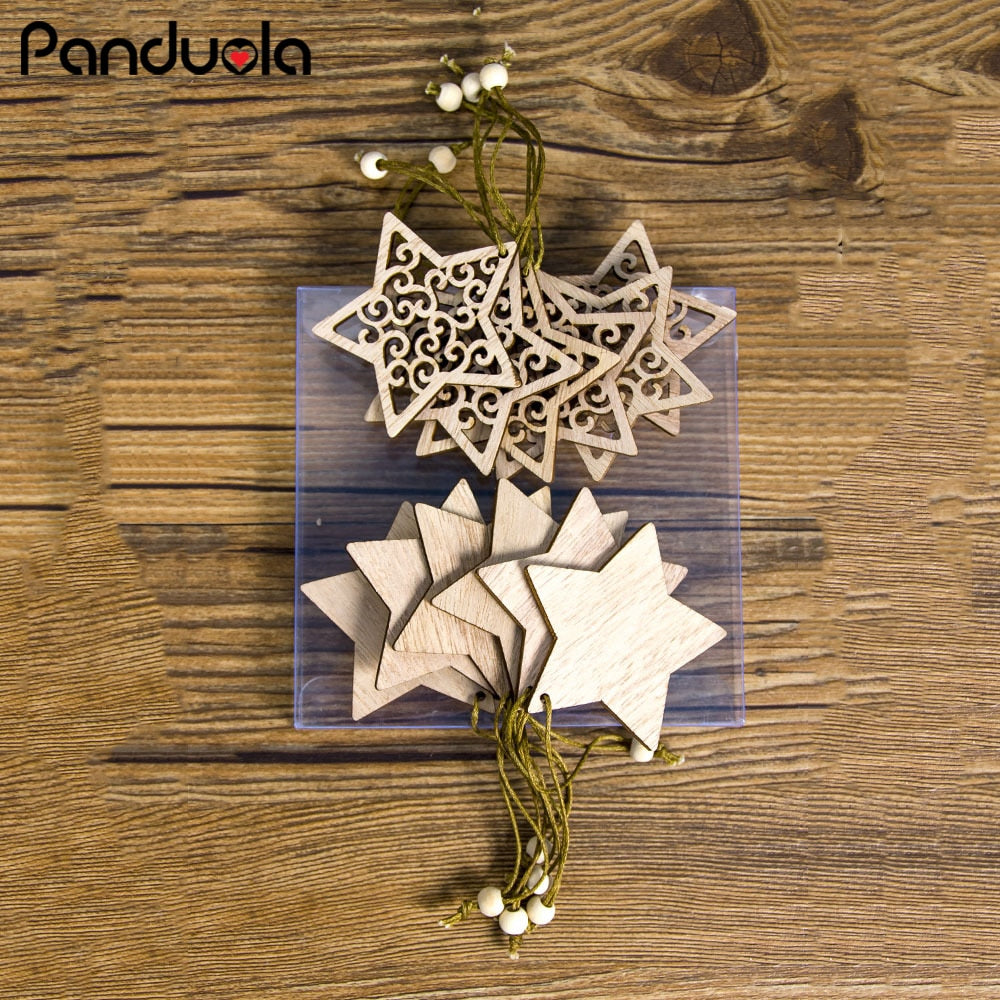 Christmas Tree Ornaments Wood Craft Decorations