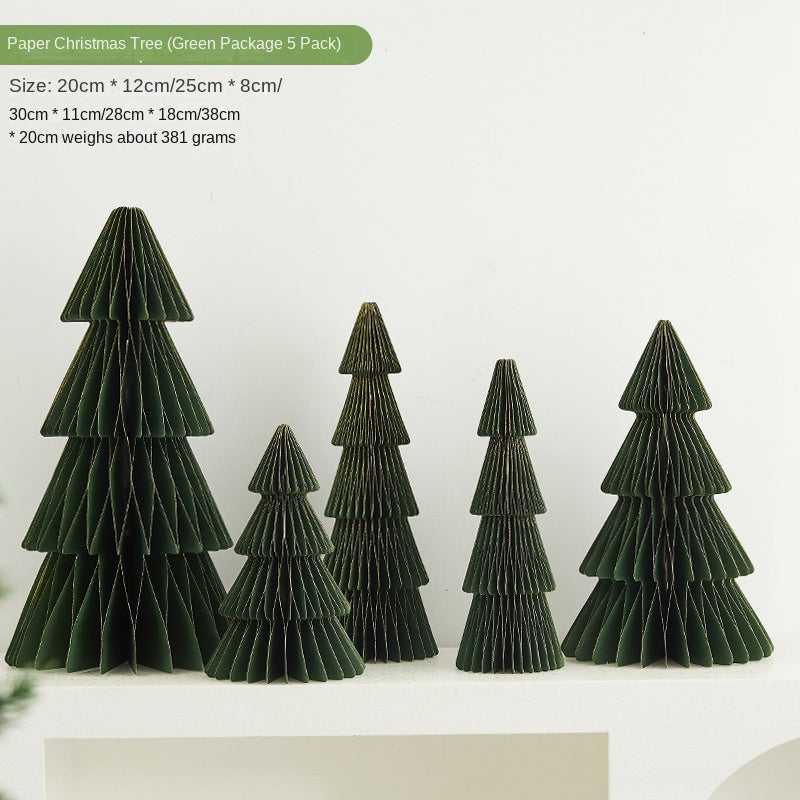 Paper Christmas Tree for Holiday Scene Decoration