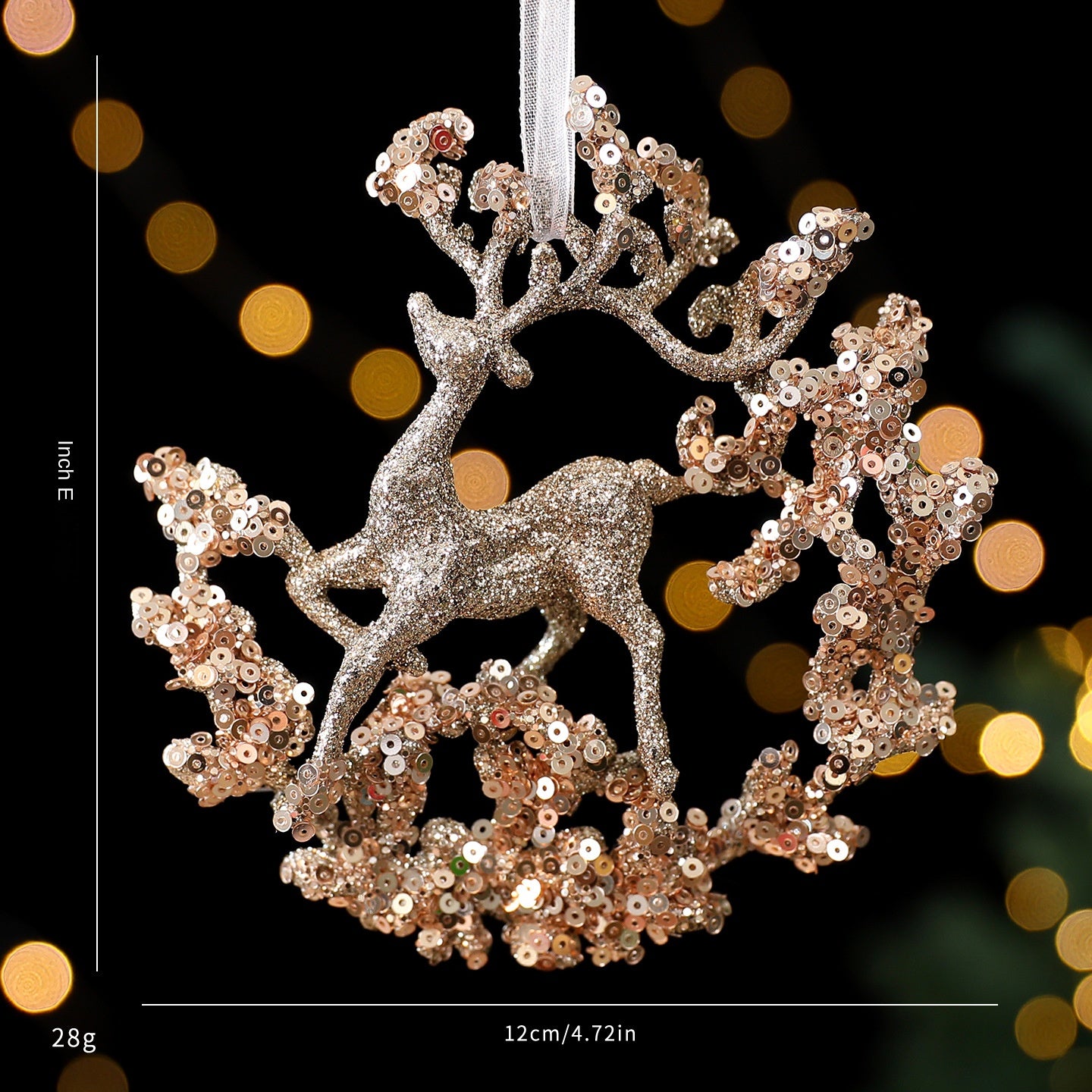 Christmas Tree Decorations Champagne Gold