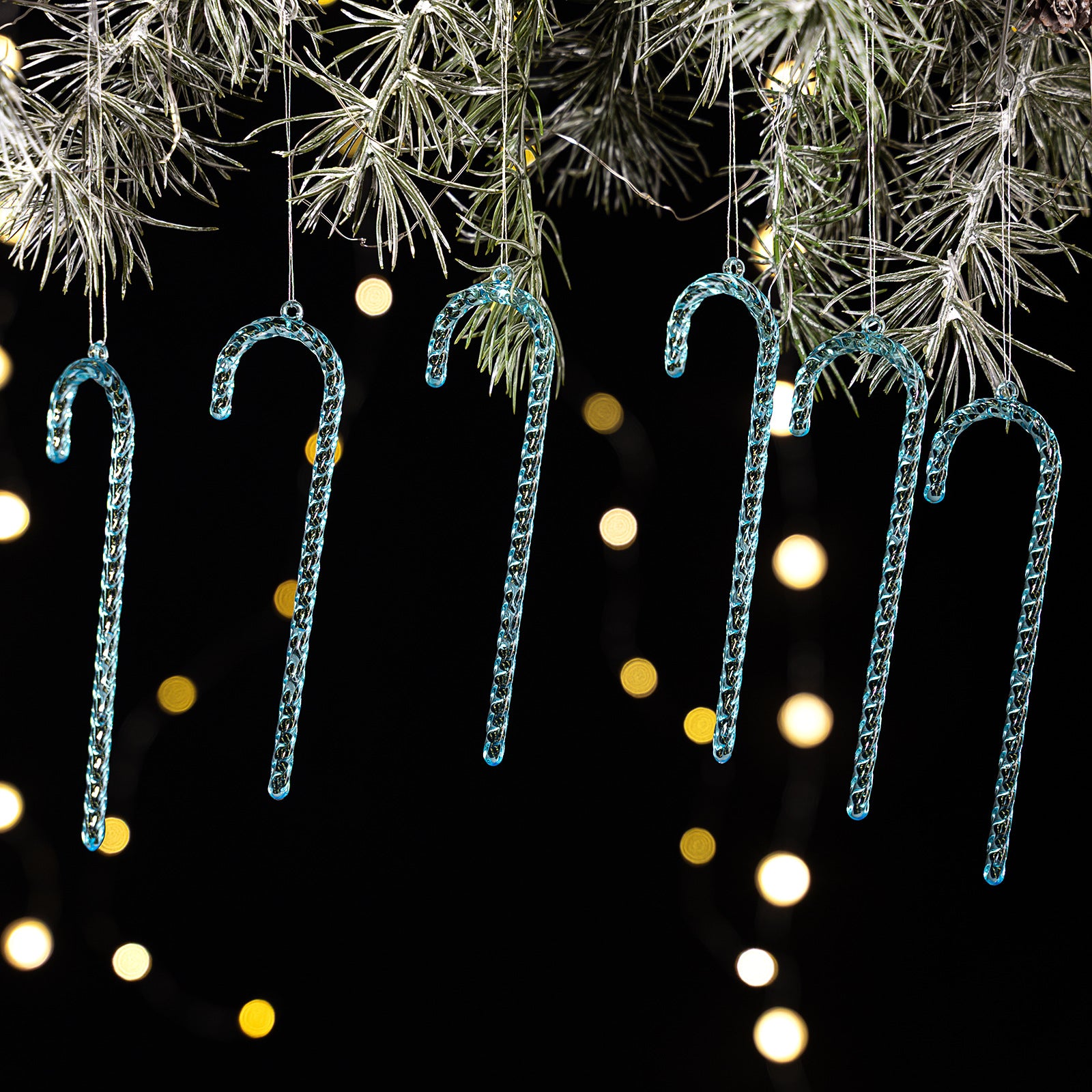 Christmas Decoration Pendant Colorful Ice Cone Cane Tree Pendant