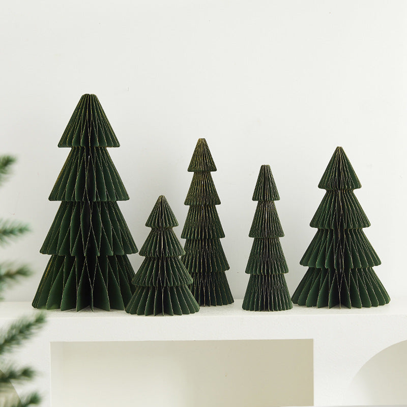 Paper Christmas Tree for Holiday Scene Decoration
