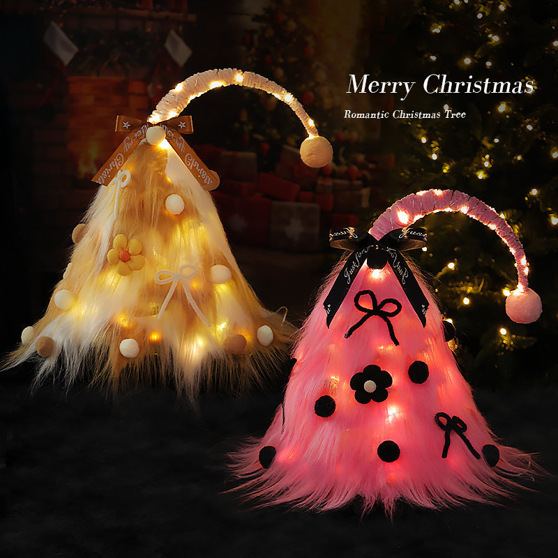 Mini Artificial Christmas Tree with Lights