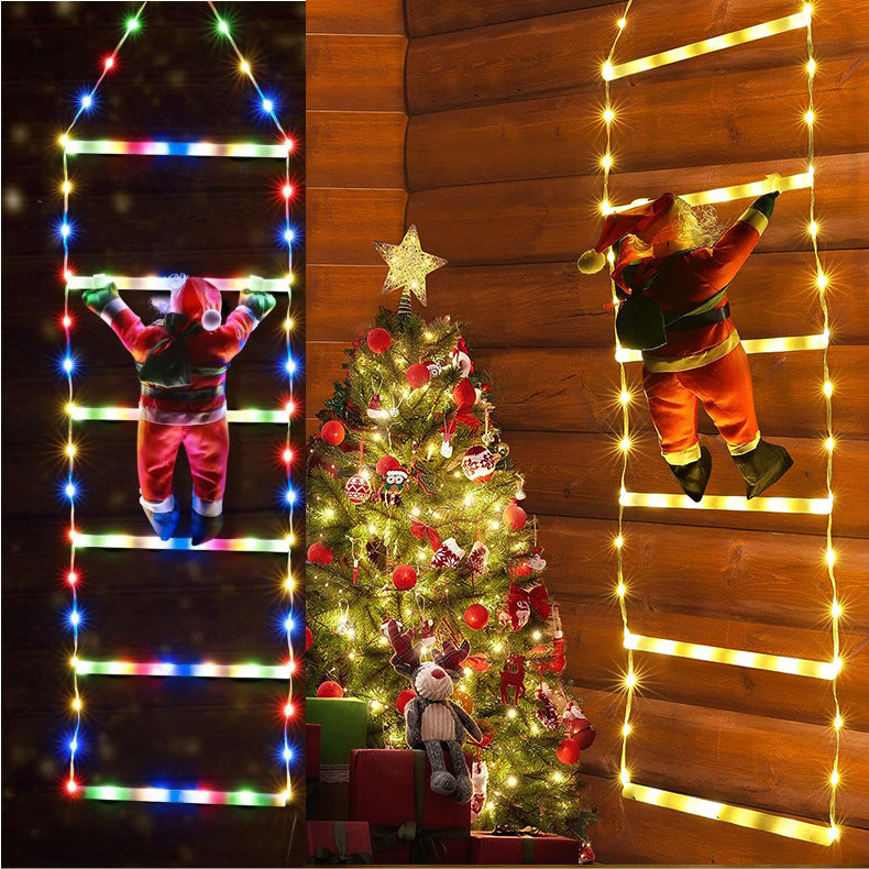 New hanging lights, LED signs, Christmas scene decoration