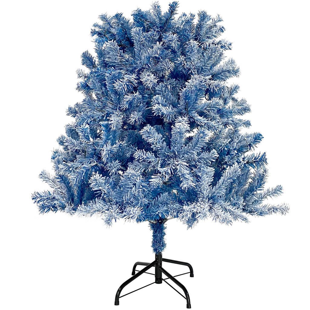 6FT Christmas tree snowflake flocking person with 750 Christmas branches