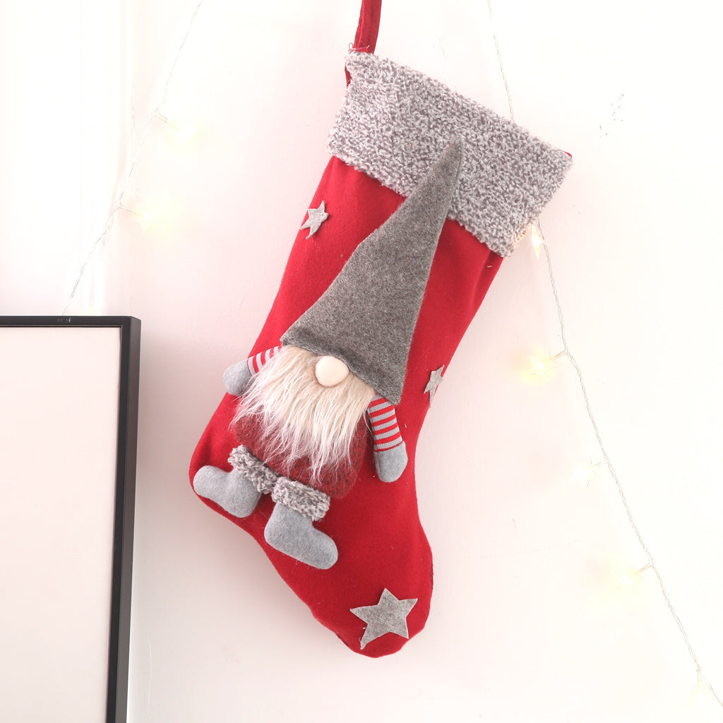 Classic red & white Christmas socking, Christmas gift bags