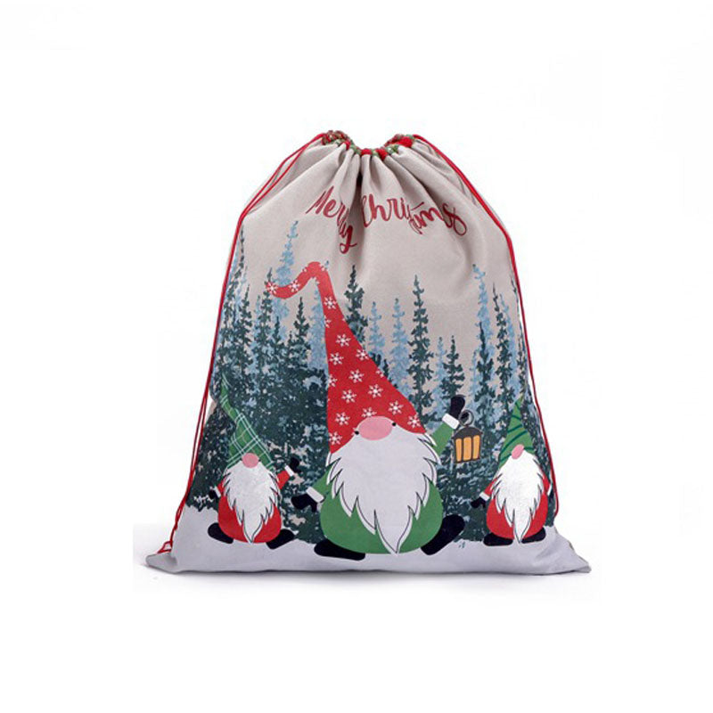 Christmas gift bag, Santa Claus gift bag, Christmas drawstring, children's holiday gift bag