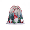 Christmas gift bag, Santa Claus gift bag, Christmas drawstring, children's holiday gift bag