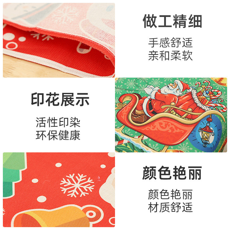 Christmas Decoration Linen Table Flag \ Table Wallpaper Decoration