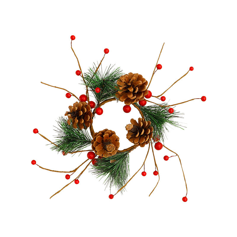 Best-selling Artificial Plant Christmas \ Candle \ Door \ Christmas Decoration