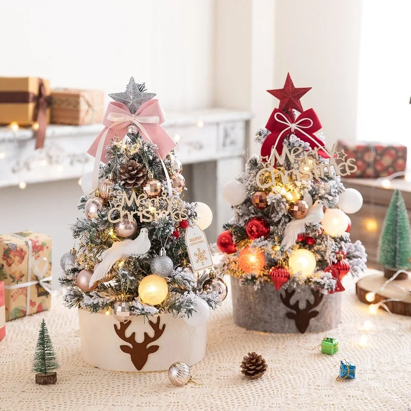 45/60cm Mini Christmas Tree With Lights Decorations