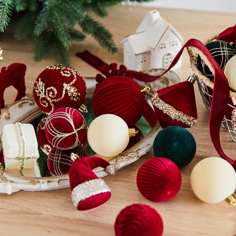 Christmas Red Irregular Ball \ Christmas Tree Decoration