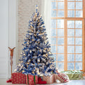 6FT Christmas tree snowflake flocking person with 750 Christmas branches
