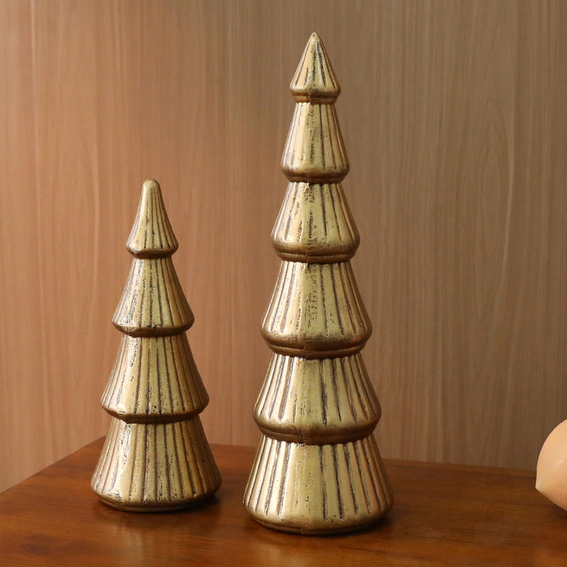 Nordic Wooden Christmas Tree Decor \ Indoor Desktop Christmas Decoration