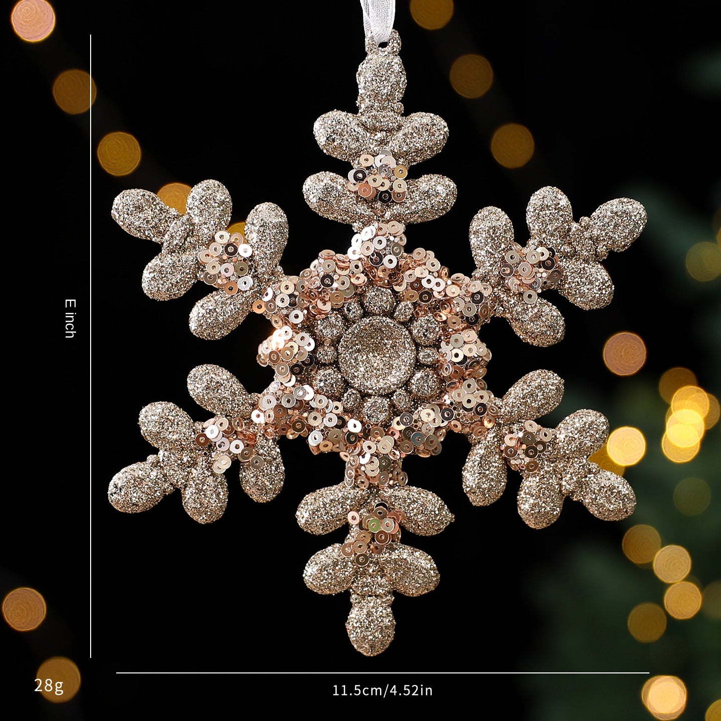 Christmas Tree Decorations Champagne Gold