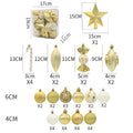 Christmas ball combination set Christmas tree decoration props combination 40pcs combination of multiple Christmas ball