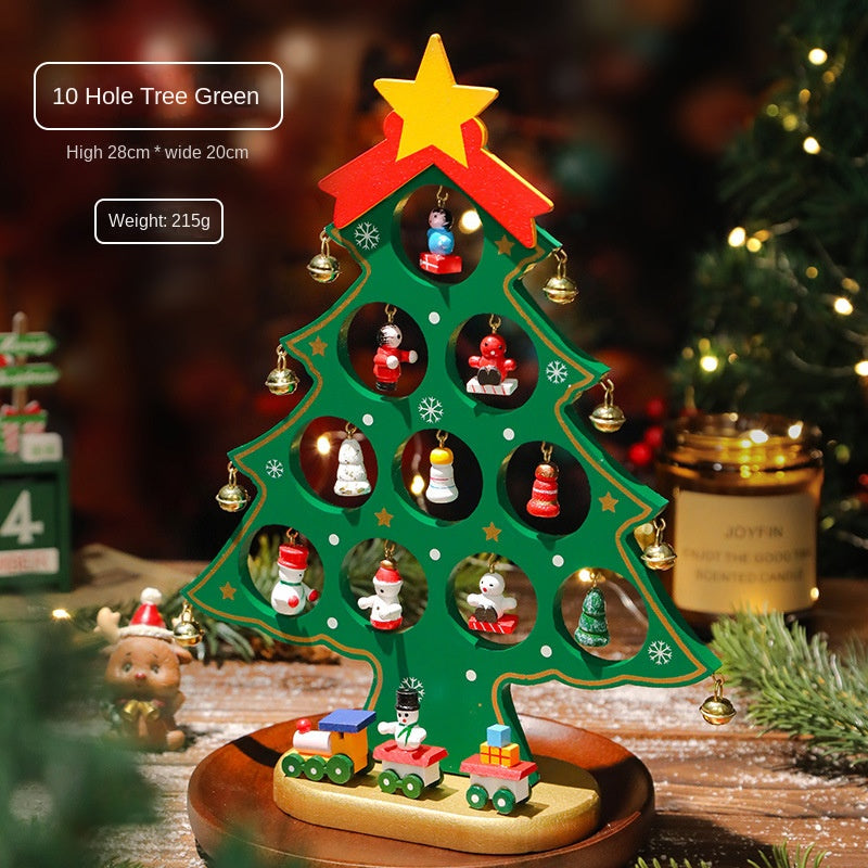Christmas Mini Checkered Wooden
