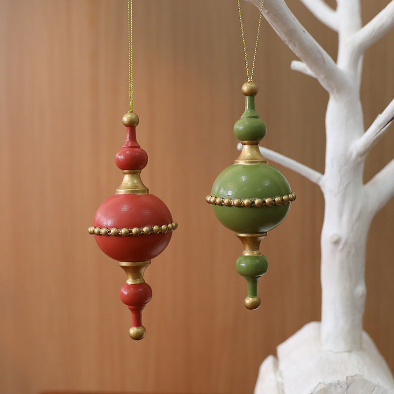 Christmas Wooden Acorn Star Tree Ornament  \ Holiday Decoration