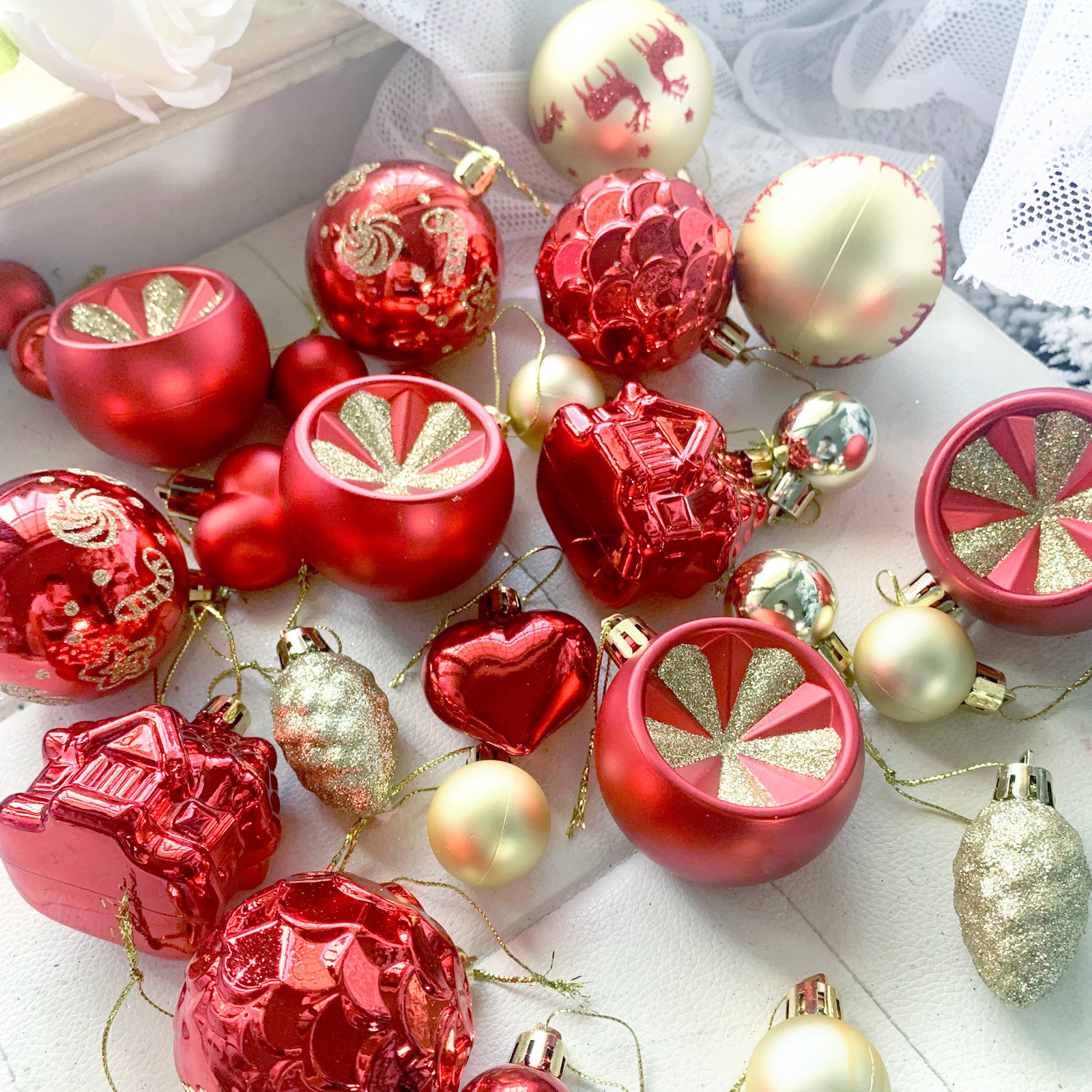 Christmas decoration 6cm  ball special-shaped painted