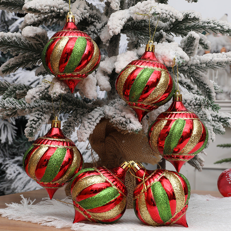 Christmas tree decoration hanging ball spiral cone ball