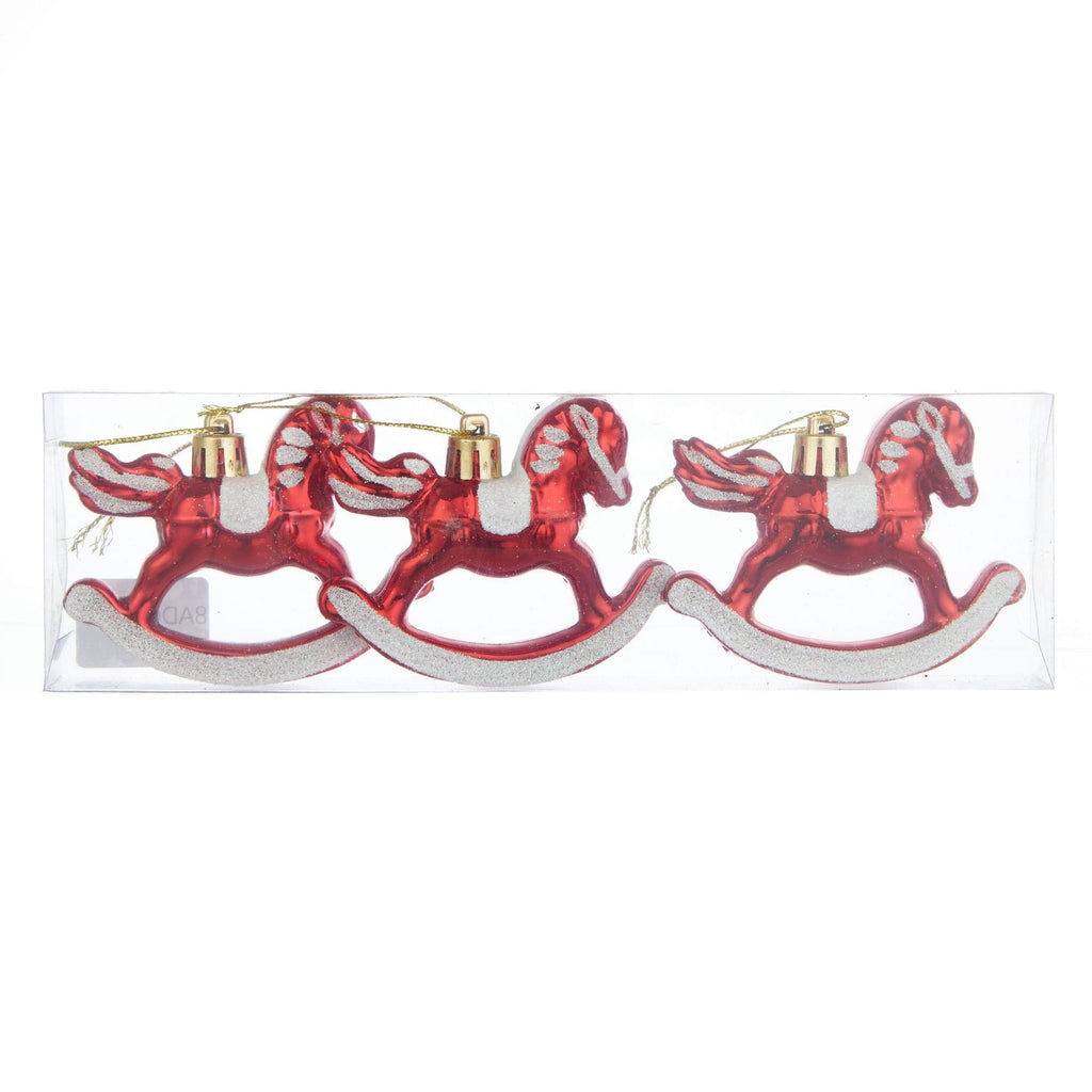 Christmas Carousel Pendant Plastic Christmas Ball  3pcs Box Set