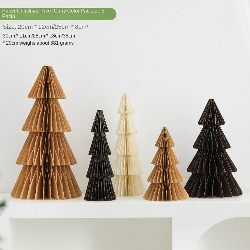 Paper Christmas Tree for Holiday Scene Decoration