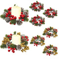 Christmas flower candle holder
