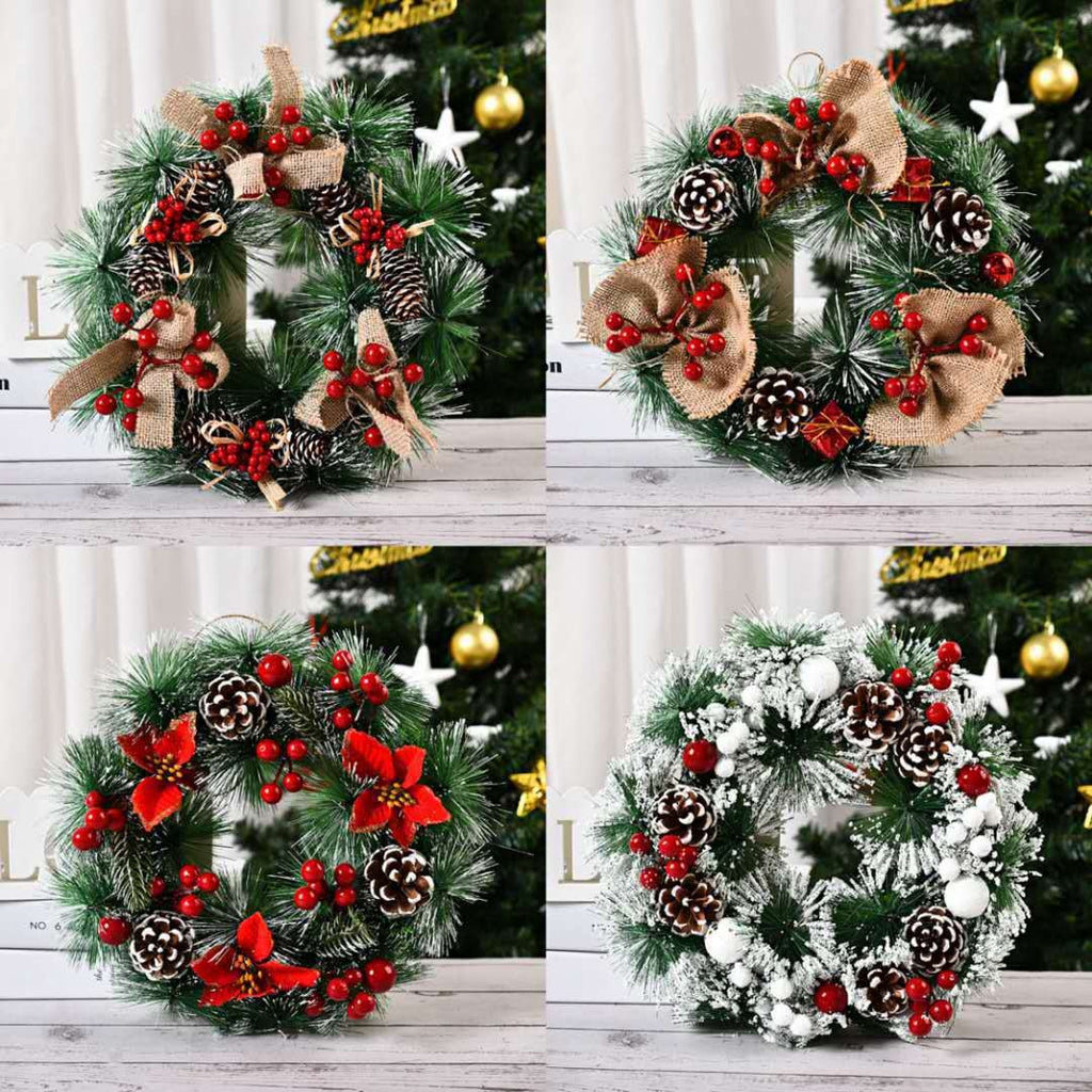 Christmas Decorative Wreath \ Handmade Christmas Door