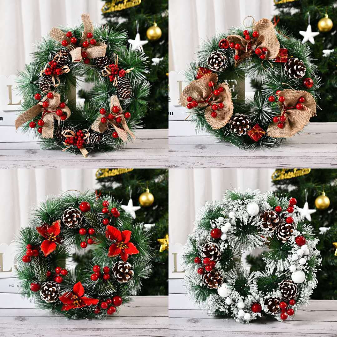 Christmas Decorative Wreath \ Handmade Christmas Door