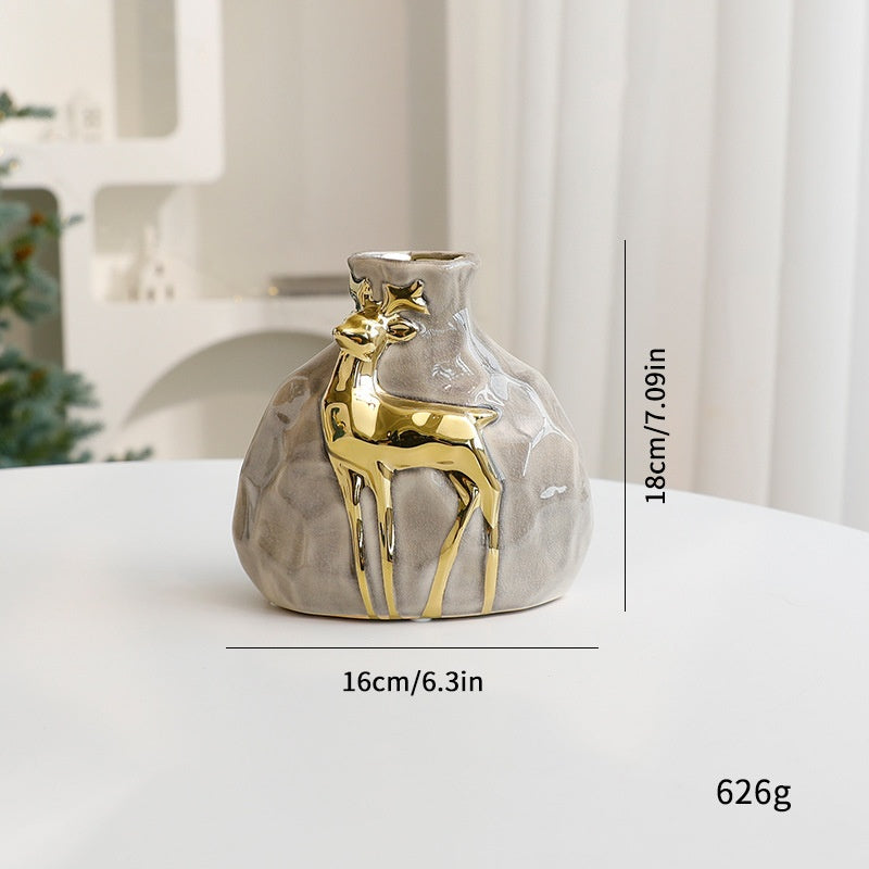 Christmas Bouquet Vase Set \ Elegant Flower Arrangement Decoration Props