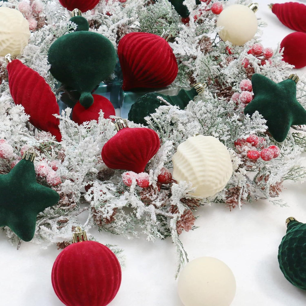 New Irregular Velvet Christmas Ball Set, Christmas Decoration, Christmas Tree Ornament