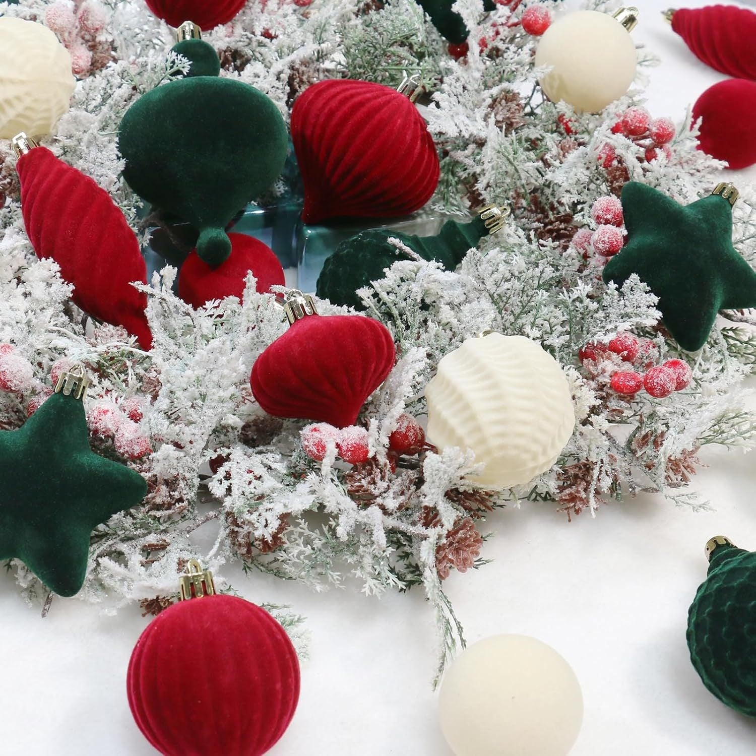 New Irregular Velvet Christmas Ball Set, Christmas Decoration, Christmas Tree Ornament