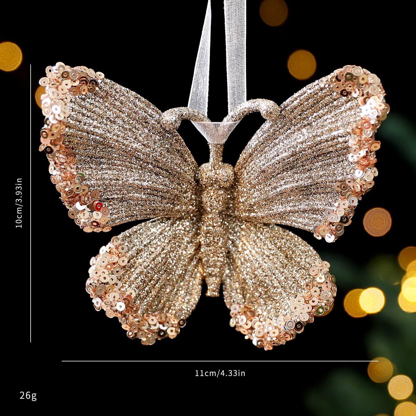 Christmas Tree Decorations Champagne Gold