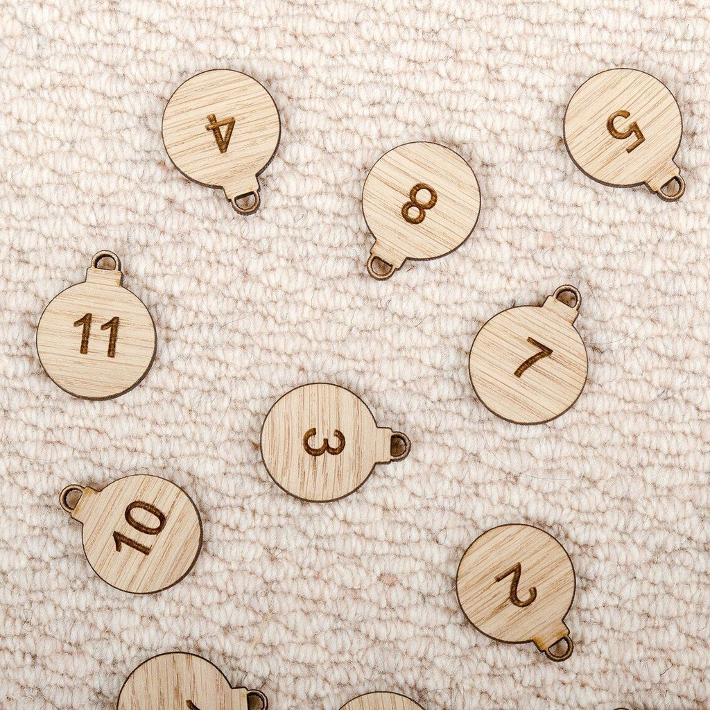 Christmas Countdown Wine Rack Wood Ornament Craft Decoration