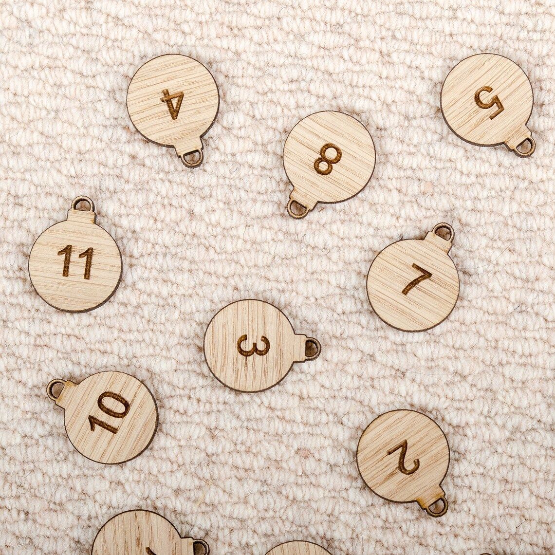 Christmas Countdown Wine Rack Wood Ornament Craft Decoration