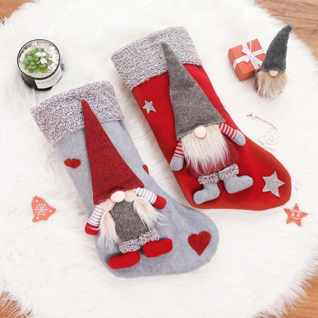Classic red & white Christmas socking, Christmas gift bags