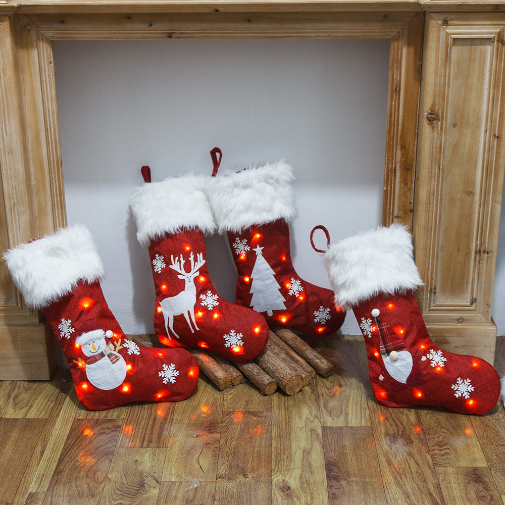 Christmas Socks Bag Luminous